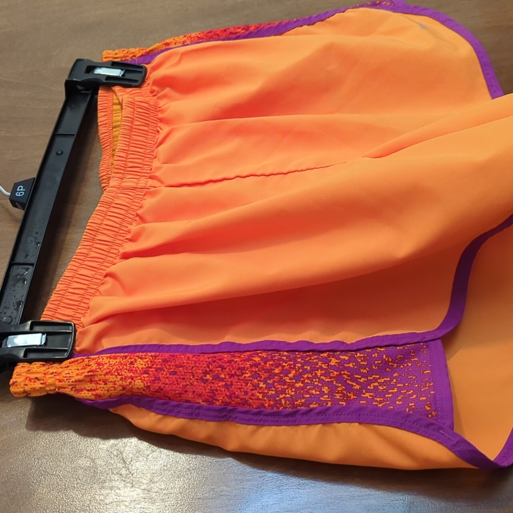 Reebok Womans Playdry Orange Running Shorts S - Picture 5 of 6